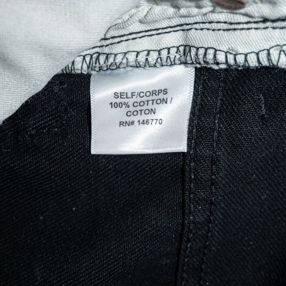 RE/DONE x Levi's size 24 2-Tone Black White Denim Jeans Vintage stained - Picture 10 of 10